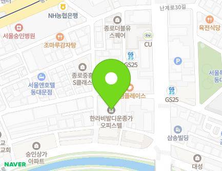 서울특별시 종로구 난계로27길 15 (숭인동) 지도