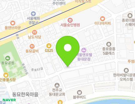 서울특별시 종로구 난계로27길 52 (숭인동) 지도