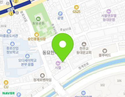 서울특별시 종로구 난계로25길 74 (숭인동) 지도