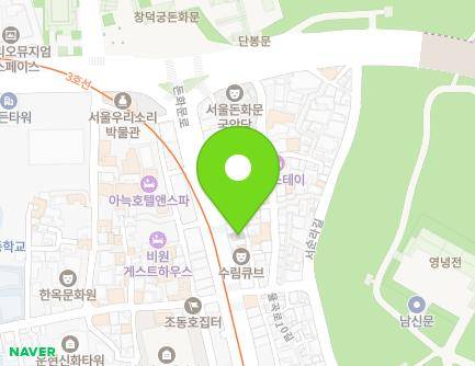 서울특별시 종로구 율곡로8길 26 (와룡동) 지도