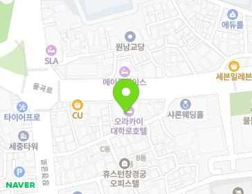 서울특별시 종로구 율곡로 180 (원남동, 오라카이대학로호텔) 지도