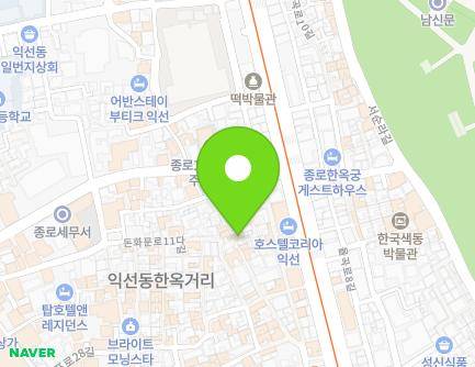 서울특별시 종로구 돈화문로11나길 22-1 (익선동, 익선당) 지도