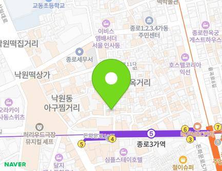 서울특별시 종로구 수표로28길 17-5 (익선동) 지도