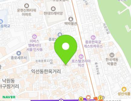 서울특별시 종로구 돈화문로11다길 30 (익선동) 지도