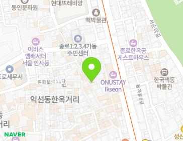 서울특별시 종로구 돈화문로11나길 22 (익선동) 지도