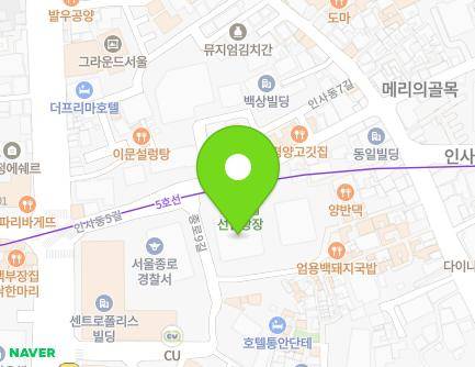 서울특별시 종로구 인사동5길 29 (인사동, 태화빌딩) 지도
