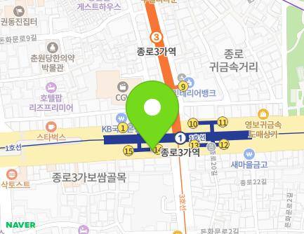 서울특별시 종로구 종로 128-2 (종로3가, 가로판매대) 지도