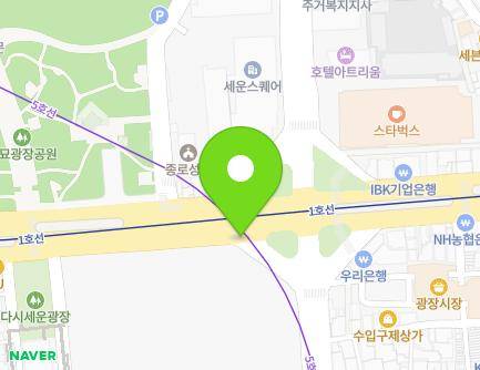 서울특별시 종로구 종로 176-2 (종로4가, 가로판매대) 지도