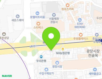 서울특별시 종로구 종로 190 (종로4가, 원화당한의원) 지도