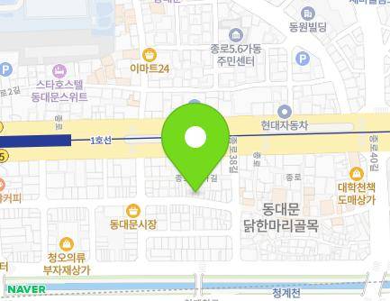 서울특별시 종로구 종로40가길 38-1 (종로5가) 지도