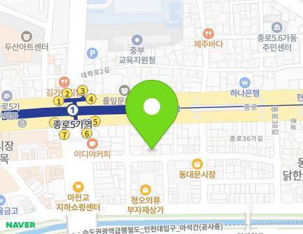 서울특별시 종로구 동호로38길 17 (종로5가) 지도