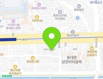 서울특별시 종로구 종로36가길 14 (종로5가) 지도
