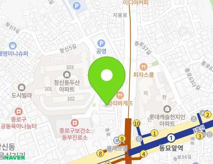 서울특별시 종로구 지봉로 37-29 (창신동) 지도