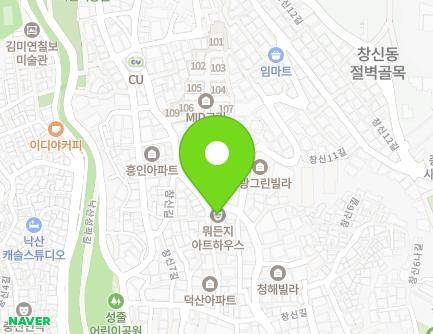 서울특별시 종로구 창신길 119 (창신동, 창신동아트브릿지문화복합주택) 지도