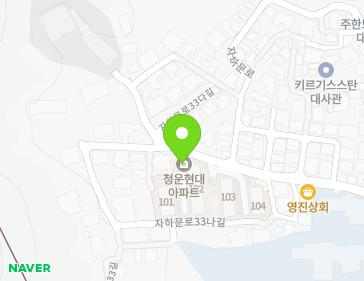 서울특별시 종로구 자하문로33길 43 (청운동, 청운현대아파트) 지도