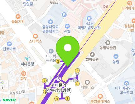 서울특별시 종로구 통일로 지하126 (평동, 서대문역) 지도