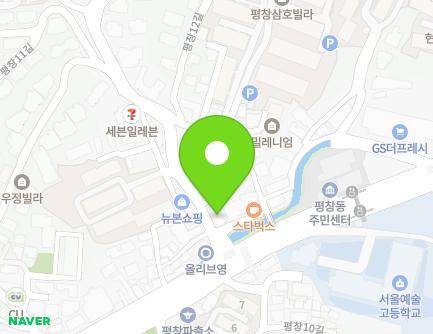 서울특별시 종로구 평창11길 6 (평창동, 세검정새마을금고) 지도