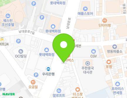 서울특별시 중구 남대문로 66-2 (남대문로2가, 가로판매대34) 지도