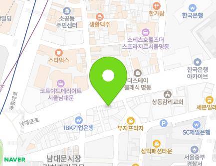 서울특별시 중구 남대문로 20 (남대문로3가) 지도