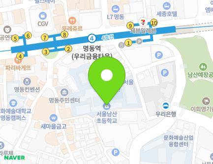 서울특별시 중구 퇴계로22길 17 (남산동2가, 남산초등학교) 지도