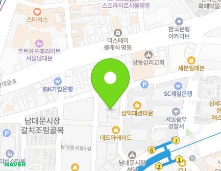 서울특별시 중구 남대문시장8길 8 (남창동) 지도