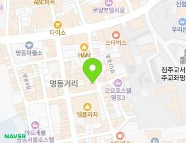 서울특별시 중구 명동10길 18 (명동2가) 지도