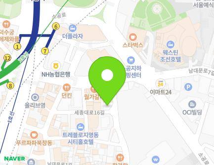 서울특별시 중구 남대문로5길 47 (북창동, 포인트원) 지도
