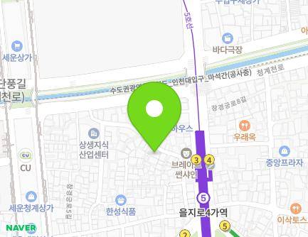 서울특별시 중구 창경궁로5가길 21 (산림동, 웅비빌딩) 지도