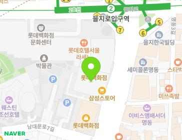 서울특별시 중구 남대문로 81 (소공동, 롯데백화점본점) 지도