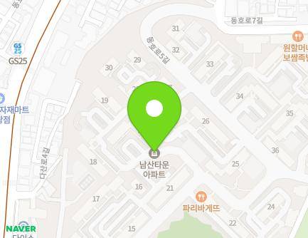 서울특별시 중구 다산로 32 (신당동, 남산타운) 지도