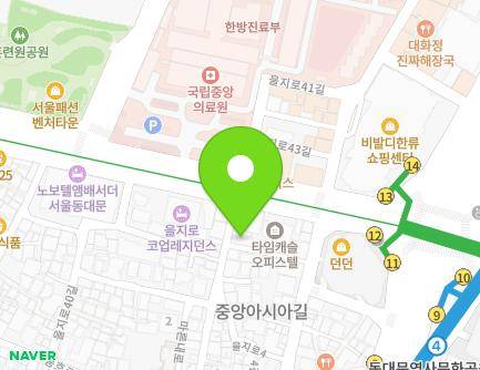 서울특별시 중구 을지로42길 5 (을지로6가, 을칠빌딩) 지도
