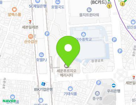 서울특별시 중구 마른내로 79 (인현동2가, 세운푸르지오헤리시티) 지도