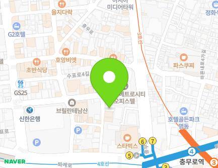 서울특별시 중구 퇴계로31길 18 (충무로3가, 용봉빌딩) 지도
