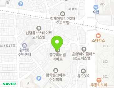 서울특별시 중구 난계로13길 17 (황학동, 중구리버빌아파트) 지도