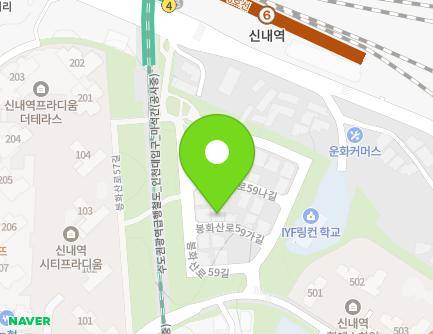 서울특별시 중랑구 봉화산로59가길 5 (망우동) 지도