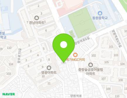 서울특별시 중랑구 양원역로 17-27 (망우동) 지도