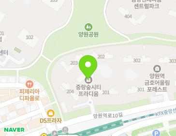 서울특별시 중랑구 양원역로10길 47 (망우동, 중랑숲시티프라디움) 지도