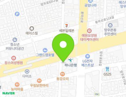 서울특별시 중랑구 망우로 428 (망우동, 우정약국) 지도