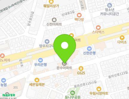 서울특별시 중랑구 용마산로115길 72 (망우동, 문수아파트) 지도