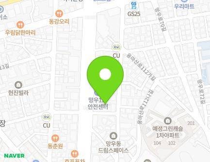 서울특별시 중랑구 용마산로 520-5 (망우동, 구립금파어린이집) 지도