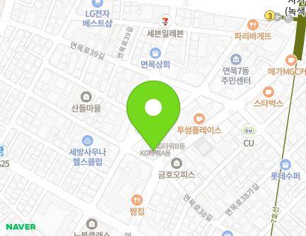 서울특별시 중랑구 면목로 293 (면목동, KGTOWER) 지도