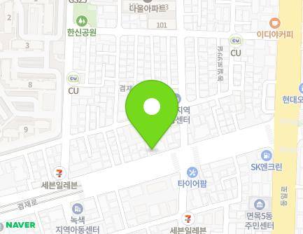 서울특별시 중랑구 겸재로 89 (면목동, J HOUSE) 지도