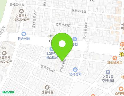 서울특별시 중랑구 사가정로46길 7-16 (면목동, 가람모던하우스) 지도