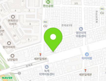 서울특별시 중랑구 겸재로 81 (면목동, 그린파크빌) 지도