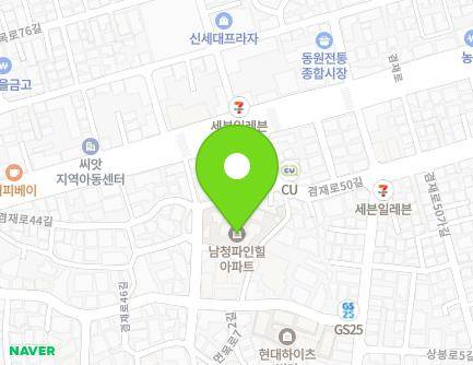 서울특별시 중랑구 겸재로48길 13 (면목동, 남청파인힐아파트) 지도