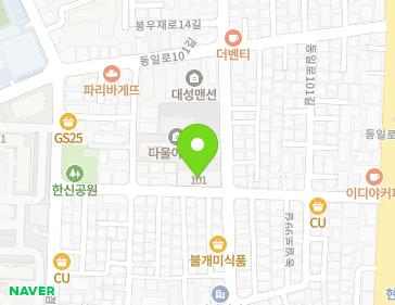 서울특별시 중랑구 겸재로9길 35 (면목동, 다울아파트) 지도