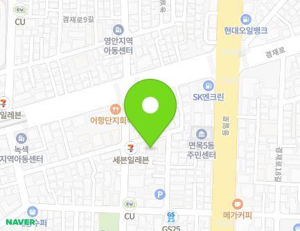 서울특별시 중랑구 겸재로10길 11-10 (면목동, 다원슈슈빌) 지도