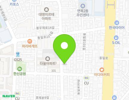 서울특별시 중랑구 겸재로9길 40 (면목동, 대원부동산) 지도