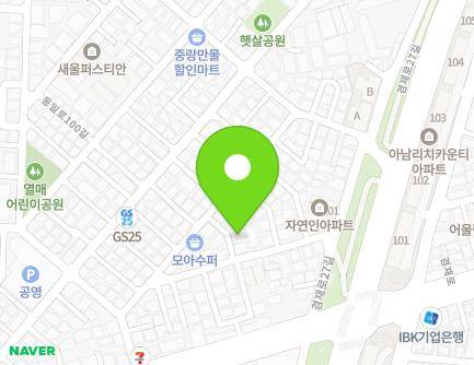 서울특별시 중랑구 겸재로27가길 18-4 (면목동, 동부경로당) 지도