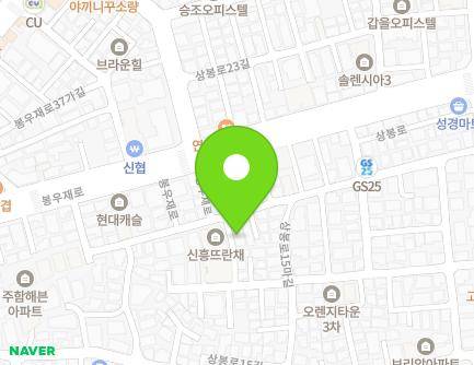서울특별시 중랑구 상봉로19길 45 (면목동, 리치팰리스) 지도